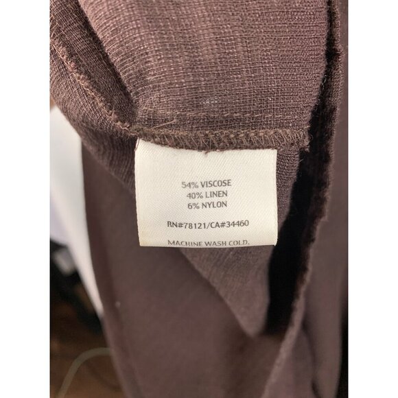 Eileen Fisher Brown Sleeveless Maxi Dress XL - Picture 5 of 5